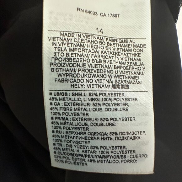 Women's Banana Republic Black Dress Size 14 - Picture 4 of 5